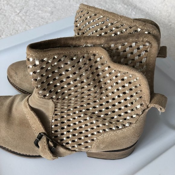 Bershka BSK Womens Suede Spring Summer Boots  Size 40 EU/9.5 US - Picture 2 of 12